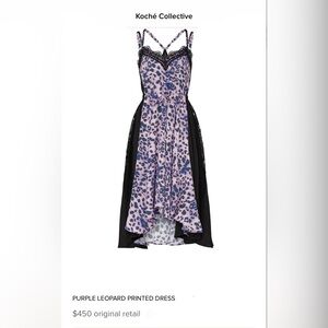 KOCHE Lace Trim Midi